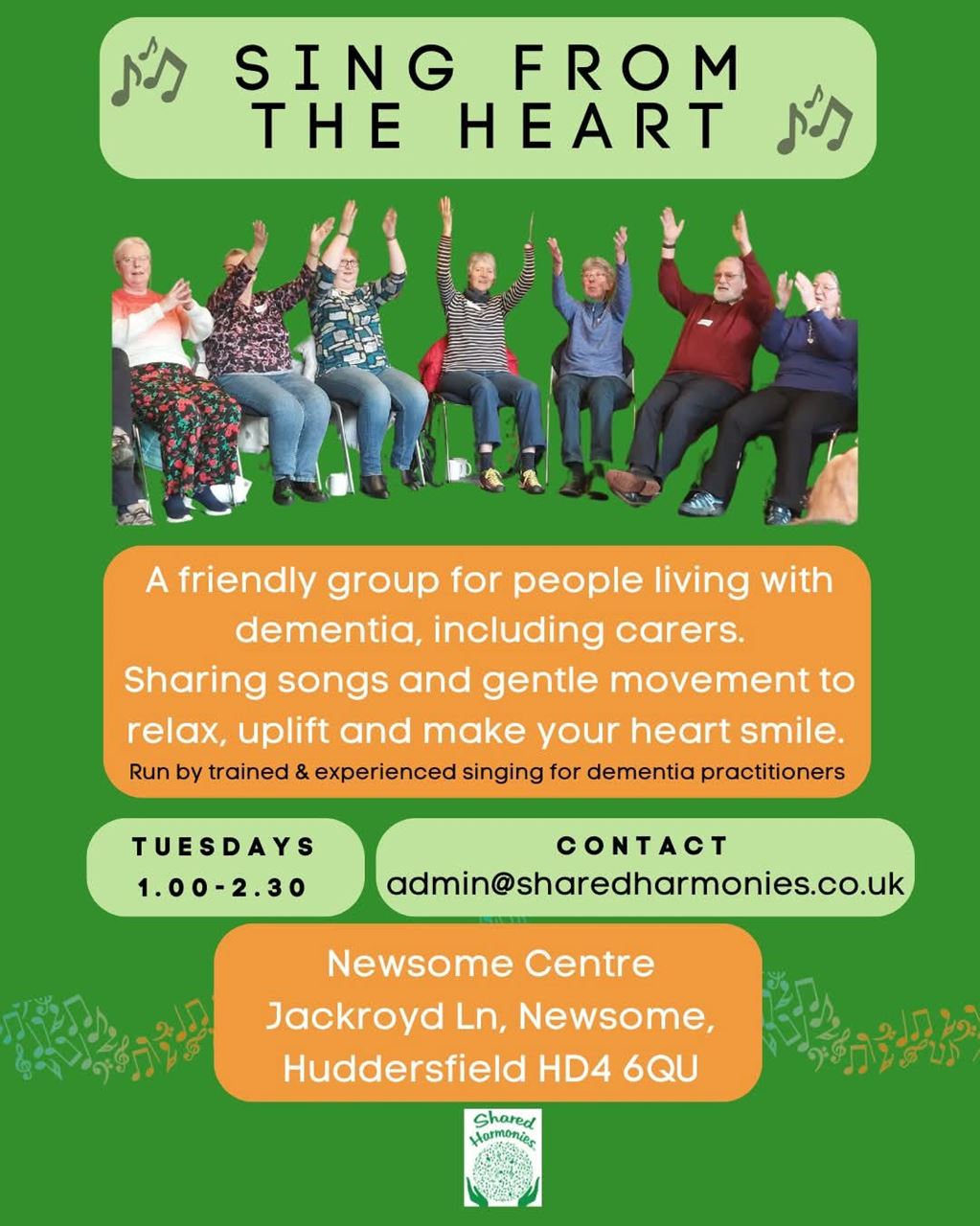 Sing from the heart poster.