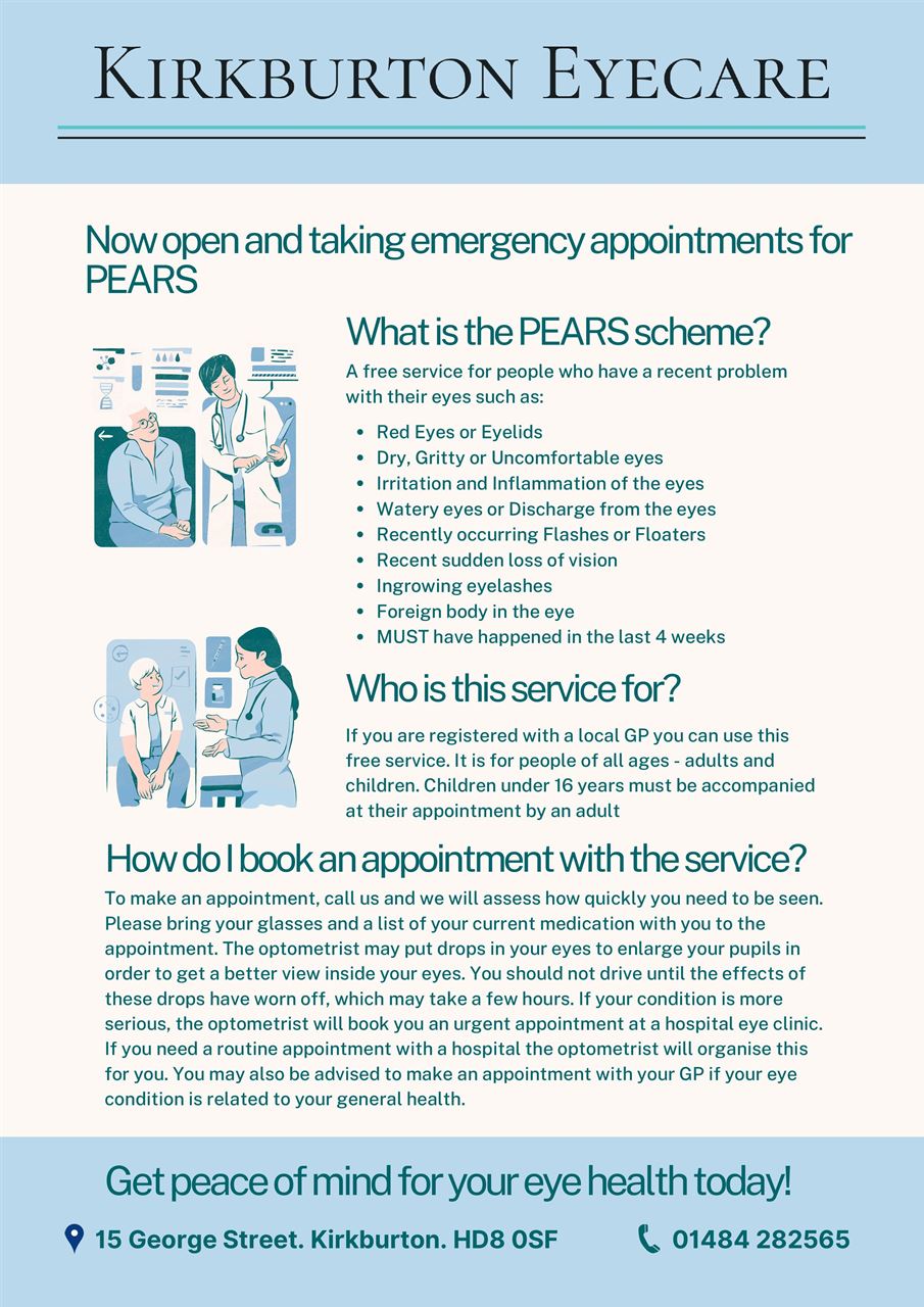 Kirkburton Eyecare Flyer